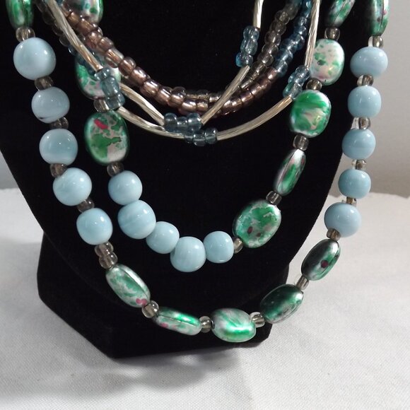 Lia Sophia Multi-Strand Beaded Necklace - Picture 5 of 10